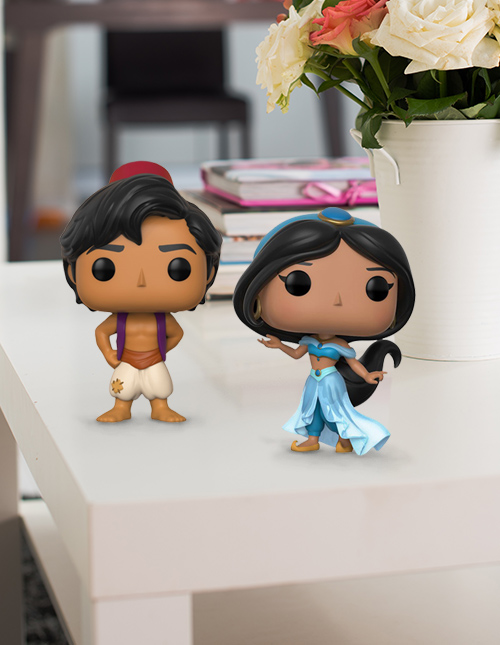 Aladdin and Jasmine Pop Vinyl Figures Aladdin and Jasmine Pop Vinyl Figures